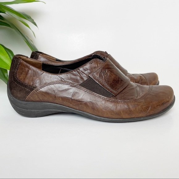 Paul Green Brown Leather Comfort Sneaker Loafers 6 - Picture 4 of 11